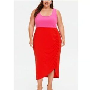 Nina Parker Trendy Plus Size Bodycon Ruched Dress – Size 3X